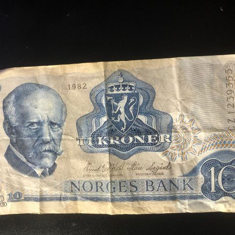 10 kr seddel 1982. (350 )