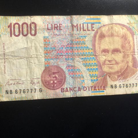 1000 Lire Italia  (352 T)