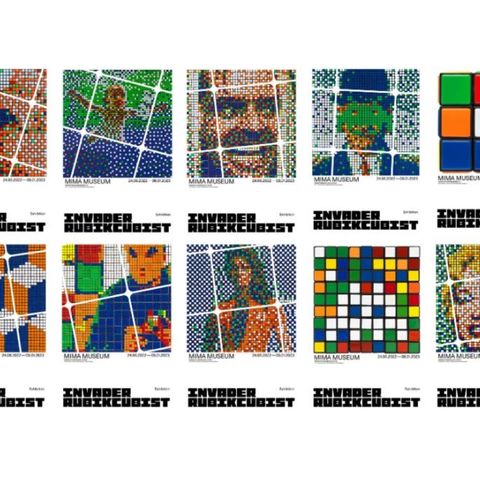 SPACE INVADER - RUBIKCUBIST - Posters