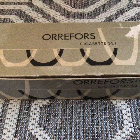 Orrefors cigarette set