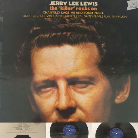 VINTAGE/RETRO LP-VINYL "JERRY LEE LEWIS/THE "KILLER"ROCKS ON 1972 - 6338 088"