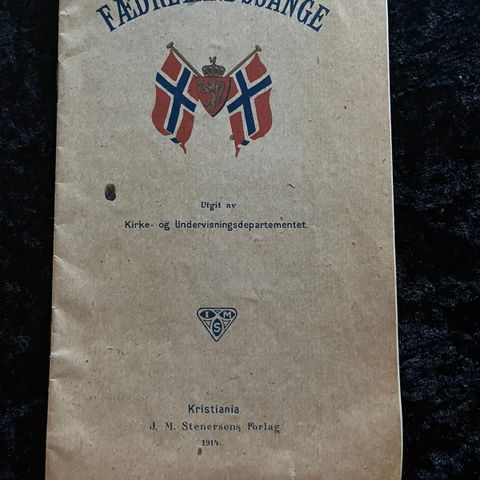Sanghefte til bruk i skolen: Fædrelandssange fra 1914
