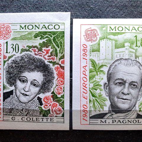 Monaco imperforerer 1980 Europa verdi kr. 700,-