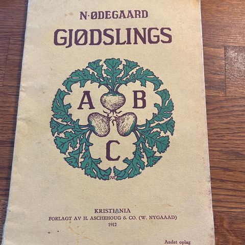 Antikk hagehefte- Gjødslings ABC fra 1912 - N. Ødegaard