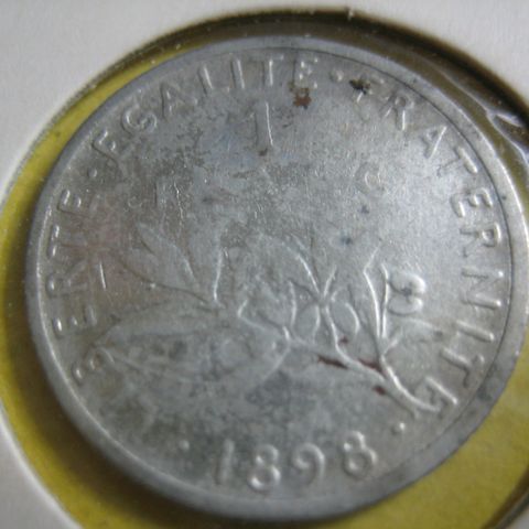 1 Frang Frankrike 1898 sølv