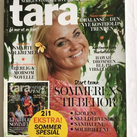 Tara blad med Bjørg Thorhalsdottir. Som ny.