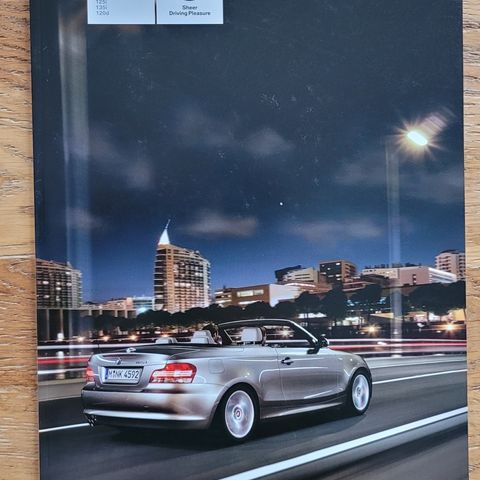 Brosjyre BMW 1-serien Cabriolet 2008
