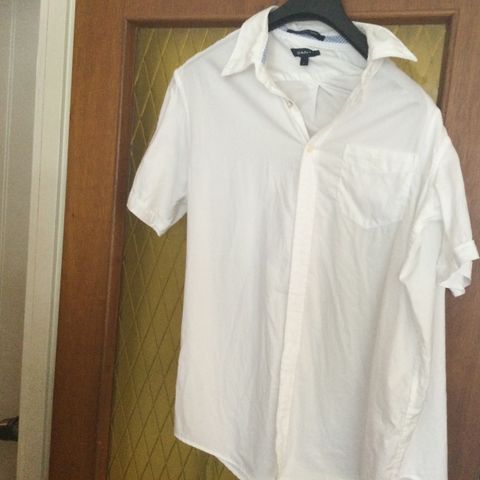 Gant -oxford skjorte med korte ermer