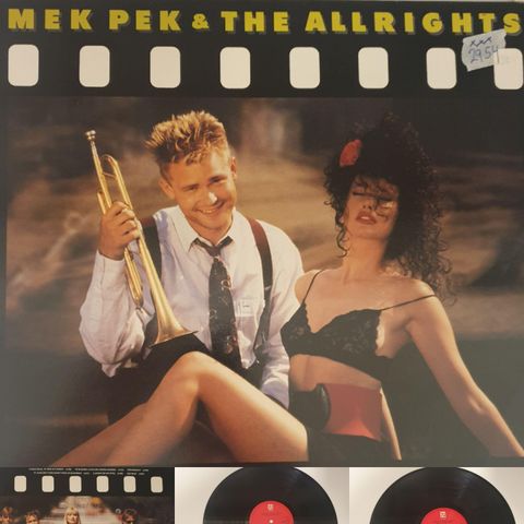 VINTAGE/RETRO LP-VINYL "MEK PEK & THE ALLRIGHTS/PIGEN & TROMPETEN 1988"