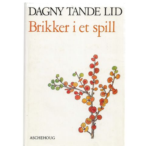 Dagny Tande Lid  Brikker i et spill  1981 1.oppl . innb.m.omslag meget pen