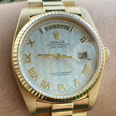 Rolex Day Date (Sjelden Hvit Pyramide Skive)