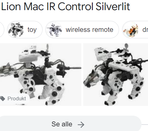 Uåpnet, Robot Lion Mac IR Control Silverlit