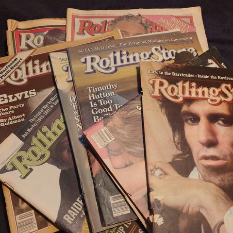 Rolling Stone Magazine - Lot på 10 stykk (1978-1982)