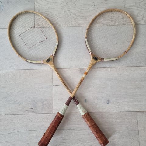 Sjarmerende vintage badminton rackerter!