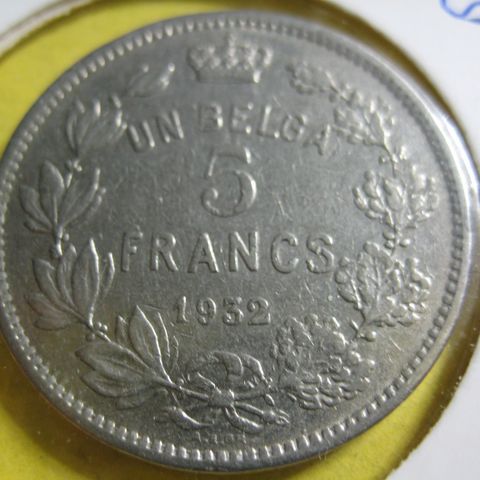 5 Frang Belgia 1932