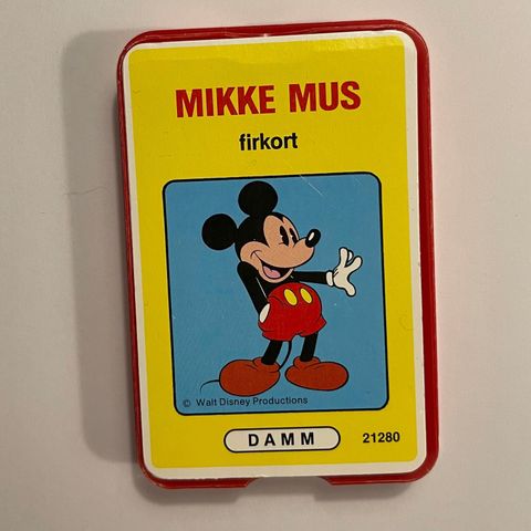 MIKKE MUS firkort  (fra 1985)
