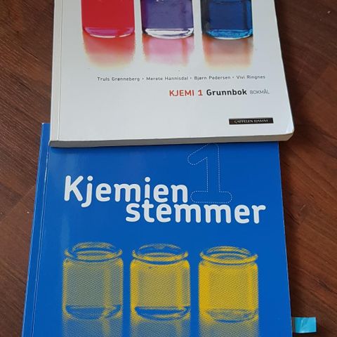 Kjemien stemmer studiebok og grunnbok