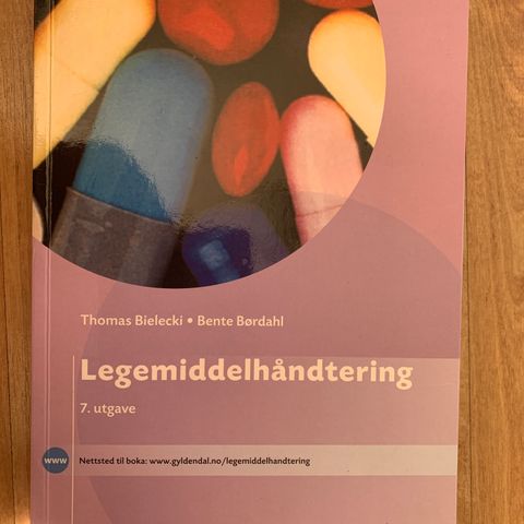 legemiddelhåndtering, bok med internetttilgang