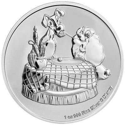 Niue 2022 LADY AND THE TRAMP™ - 1 OZ SØLV Disney