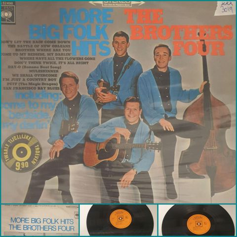 VINTAGE/RETRO LP-VINYL "THE BROTHERS FOUR/MORE BIG FOLK HITS 1968"