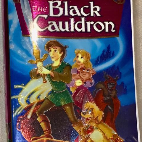 Walt Disney Masterpiece Collection The Black Cauldron NTSC VHS 🚨Sjelden i Norge