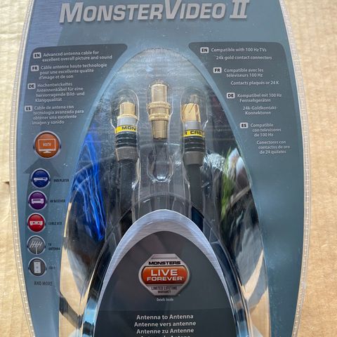 Monster. HDMI Ultra HD Cable, Coax Cable.  Q-Nect. Sandstrøm.