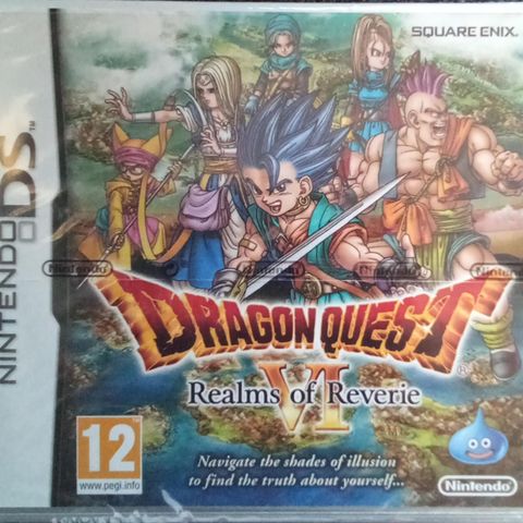 Nintendo DS Dragon quest 6 Realms of reverie uåpnet,i emballasjen