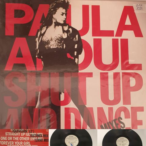 VINTAGE/RETRO LP-VINYL "PAULA ABDUL/SHUT UP AND DANCE MIXES 1990"