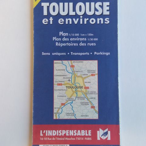 Byplaner av Toulouse, Montpellier og Bayeux (Frankrike) - city maps France