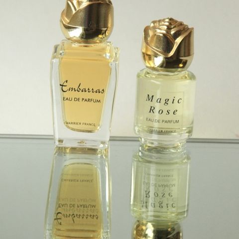 CHARRIER.  Magic Rose + Embarrass.  SAMLET!  Mini. Edp. Parfyme, duft