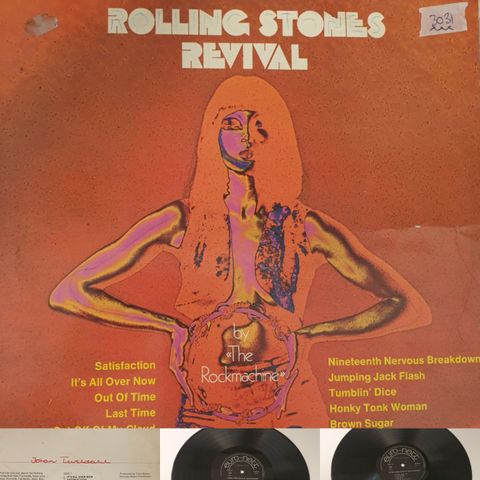 VINTAGE/RETRO LP-VINYL "ROLLING STONES REVIVAL BY THE ROCKMACHINE 1973