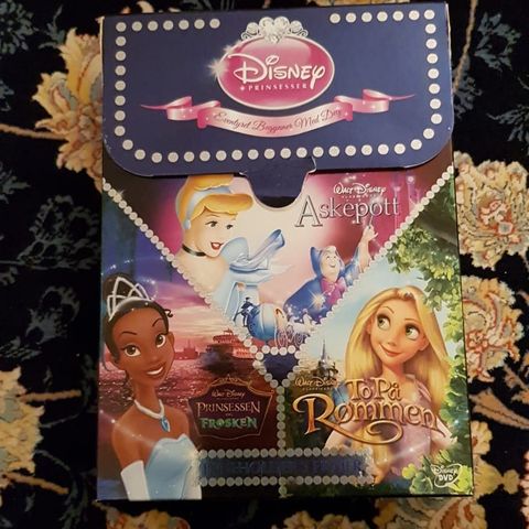 Disney  Prinsesser 3-Disk utgave DVD filmer.