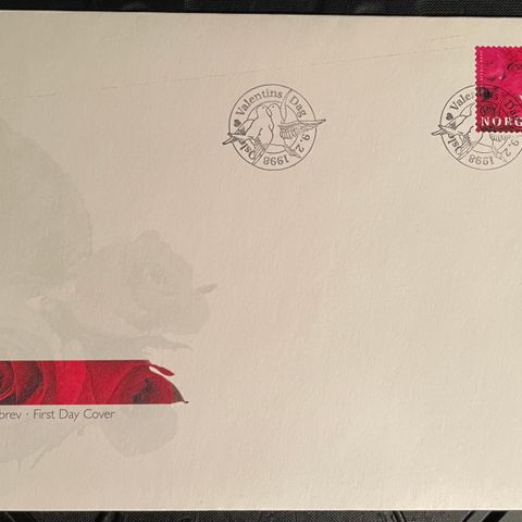 Norge FDC 1998: NK 1326, valentins dag 1