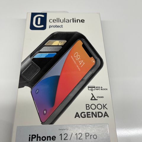 iPhone 12 / 12 Pro Book Agenda deksel fra Cellularline selges