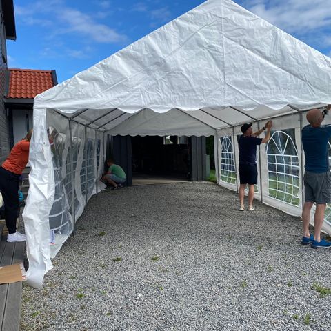 Partytelt fra Dancover 4x8 m til leie