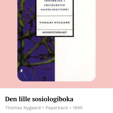 Den lille sosiologiboka