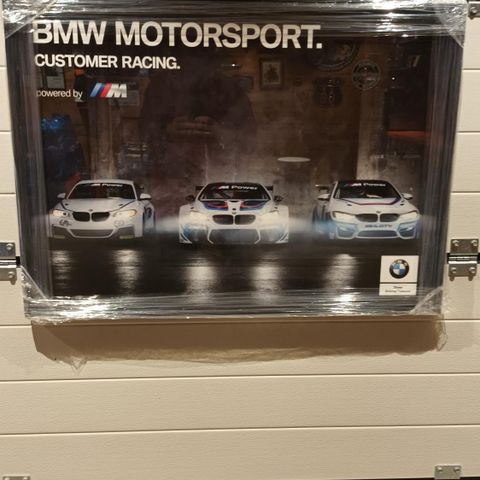 Bmw bilde/plakat med sort ramme