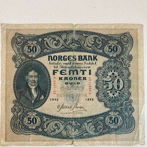 50 seddel 1942