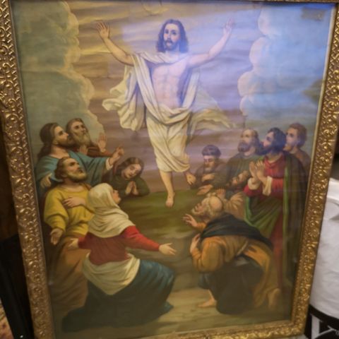 Religiøse bilder kr 350 Porto kr 69. 40 x 31Cm