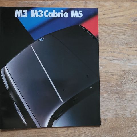 Brosjyre BMW M3 E30/ M5 E34 1989 (utgave 2/88)