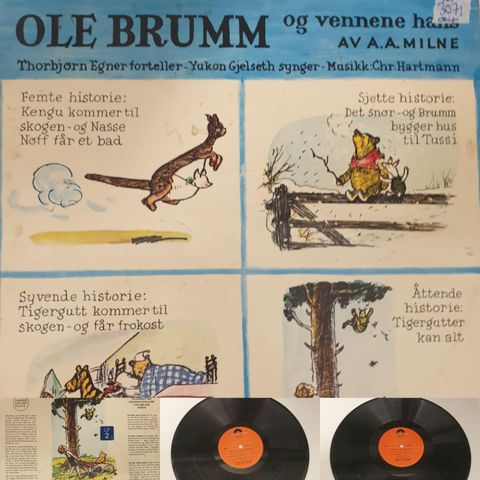 VINTAGE/RETRO LP-VINYL "OLE BRUMM OG VENNENE HANS 1975"