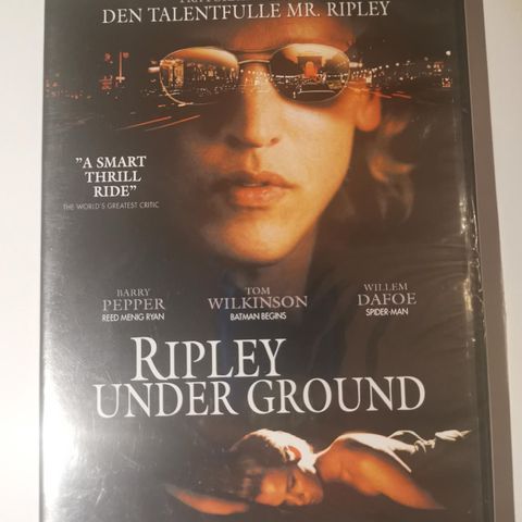 Ripley Under Ground (DVD 2004, ny i plast, norsk tekst)