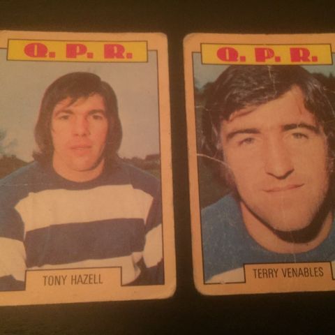 Queens Park Rangers - 2 stk A&BC 1973 fotballkort