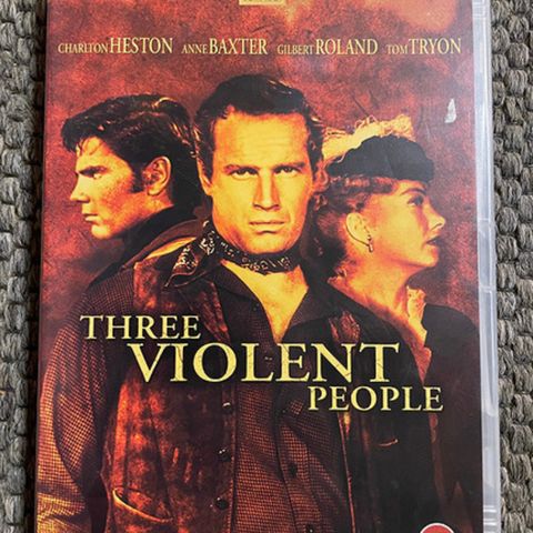 [DVD] Three Violent People - 1956 (norsk tekst)