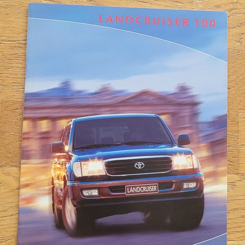 Brosjyre Toyota Landcruser 100 2001