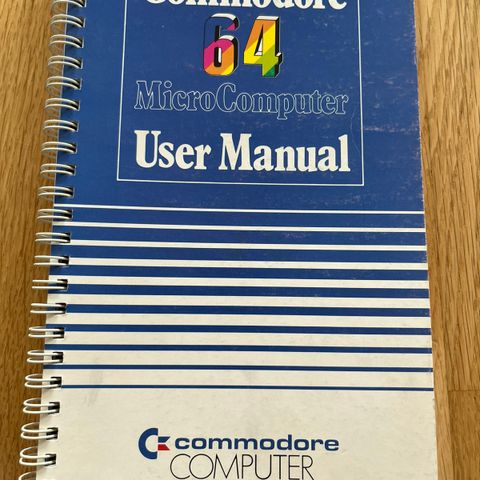 «C64 User Manual» / Brukermanual til Commodore 64