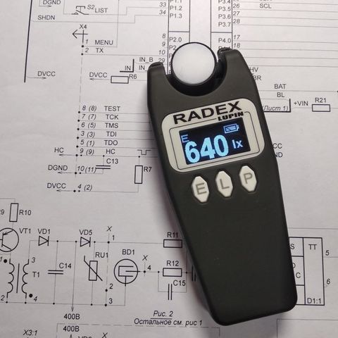 RADEX LUPIN luxmeter FLICKERING METER