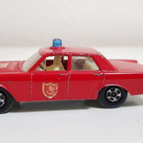 Ford Galaxie Fire Chief Car. Matchbox Lesney Superfast No. 59d