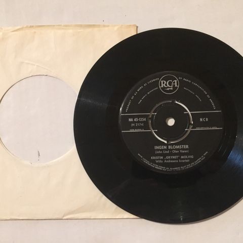 KRISTIN "GRYNET" MOLVIG / INGEN BLOMSTER - 7" VINYL SINGLE