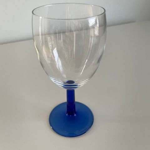 Luminarc France glass cobalt / blå (14.6 cm x 6 cm) 1980-1990 tallet